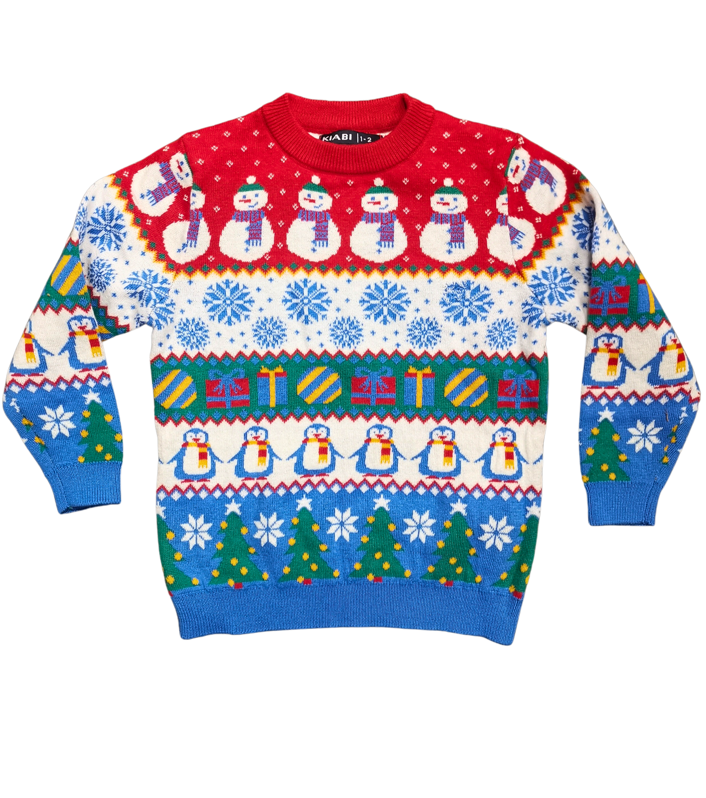 2553 KIDS SNOWMAN CHRISTMAS JUMPER