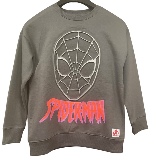 1723 KIDS LICENCE EMBOSSED SPIDERMAN SWEATSHIRT