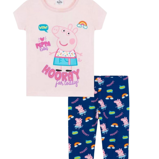 8429 GIRLS PEPPA PIG HOORAY PJS