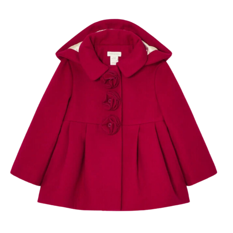 1747 GIRLS EX STORE RED 3ROSE SMART COAT